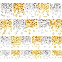 OLYCRAFT 2200Pcs Ocean Themed Resin Filler Alloy Resin Filling Crafts Nail Art Decoration Accessories for Jewelry Making - Golden & Silver