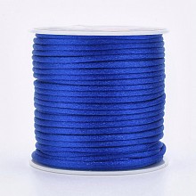 Honeyhandy Nylon Thread, Rattail Satin Cord, Royal Blue, 2mm, about 25.15 yards(23m)/roll