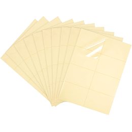 BENECREAT 10 Sheets Printable Sticker Paper A4 Size Clear Self-Adhesive Sticker Labels for Laser Printer