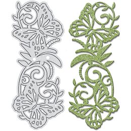 GLOBLELAND Metal Butterfly Animal Cutting Dies Lace Cutting Dies Stencils for DIY Scrapbooking Embossing Photo Album Decorative Paper Card, Matte Platinum