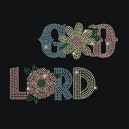 NBEADS God Lord Bling Rhinestone Sticker, Decorative Crystal Car Decal Sparkling Diamond Sticker Glass Hotfix Rhinestone for Art Craft Clothing Car Window Laptop Decor, 11.69×8.27 Inch