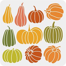 Pumpkin Stencils Pumpkin Painting Stencils Thanksgiving Autumn Stencils 11.8×11.8inch Reusable Halloween Stencils for Floor Wall Tile Fabric Furniture Painting