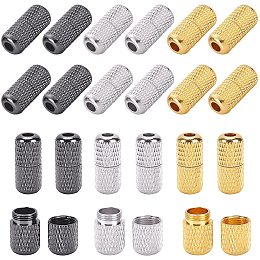 Pandahall Elite 48pcs Shoelaces Buckle Lock 3 Color No Tie Lace Lock Brass Turnbuckle Connector Repair Shoe Lace Tips Replacement End for Athletic Running Sneakers Fits Hiking Boots