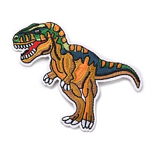 Honeyhandy Computerized Embroidery Cloth Iron on/Sew on Patches, Costume Accessories, Dinosaur, Colorful, 89x106x2mm