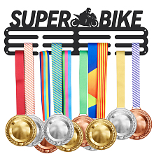 SUPERDANT Superbike Medal Hanger Motorcycles Medal Holder with 12 Lines Sturdy Steel Award Display Holders Wall Mounted Medal Display Racks for Ribbon Lanyard