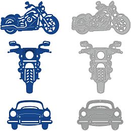 GLOBLELAND Motorcycle Metal Die Cuts Motorcycle Cut Dies Metal Stencils For Card Making Embossing Tool Stencil Scrapbooking Diy Etched Craft Dies Album Card Making Decor Craft