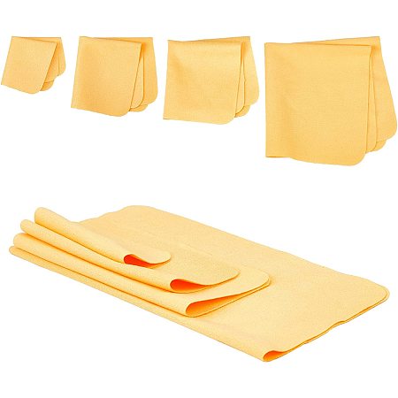 Beebeecraft CHGCRAFT 24Pcs 4 Sizes Chamois Cloth Pottery Chamois Precut  Suede Art Ceramic Trimming Chamois Cloth Absorbent Craft Supplies for Pot  Rim