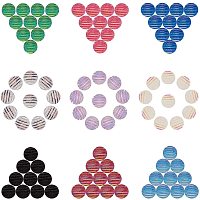 SUNNYCLUE 1 Box 100Pcs 10 Colors Half Round Cabochons Rainbow Striped Resin Flatback Cabochon Colorful Cameo Glass Dome for DIY Jewelry Making Bracelets Earrings Crafts Supplies, 12MM
