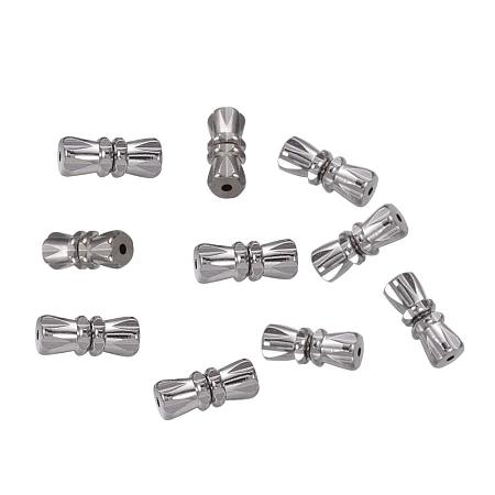 NBEADS 200 Sets Platinum Color Brass Screw Clasps Barrel Screw Clasps for Bracelet Necklace Jewelry Making Findings