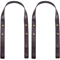 ARRICRAFT 2pcs Leather Handbag Strap, 31.1 Inch PU Leather Purse Handles Replacement Crossbody Bag Strap Shoulder Bag Straps, Clutch Straps DIY Bag Making Accessories
