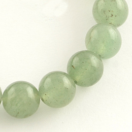 ARRICRAFT Natural Gemstone Green Aventurine Round Bead Strands, 4mm, Hole: 0.5mm, about 95pcs/strand, 14.9 inches