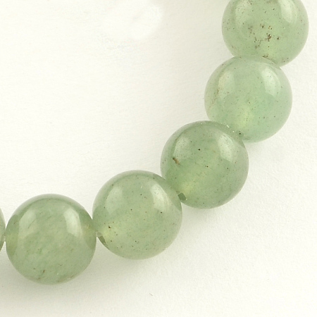 ARRICRAFT Natural Gemstone Green Aventurine Round Bead Strands, 4mm, Hole: 0.5mm, about 95pcs/strand, 14.9 inches