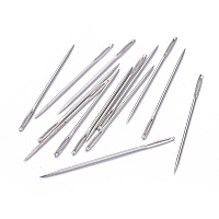 Honeyhandy Iron Sewing Needles, Platinum, 5.2x0.2cm, about 30~35pcs/bag