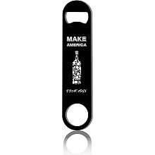 CREATCABIN 7" Funny Bottle Opener Flat Speed Openers Stainless Steel Heavy Duty For Bar Pub Beer Bartenders Home Kitchen Father's Day Valentine Birthday Gifts Easy To Use, Black