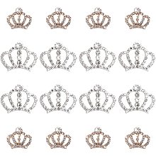 CHGCRAFT 16Pcs Crown Crystal Rhinestone Embellishments Rhinestone Embellishments Flatback Crystal Accessory for DIY Crafts Jewelry Making Phone Back Shell Wedding Decoration and Present Decoration