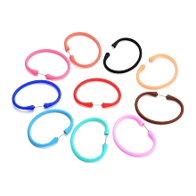 Honeyhandy Silicone Cord Bracelets, with 304 Stainless Steel Screw Clasps, Mixed Color, 6-7/8 inch(17.5cm), 4~6mm