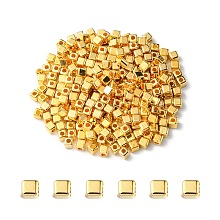 Honeyhandy CCB Plastic Beads, Cube, Golden, 3x3x3mm, Hole: 1.2mm