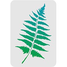 FINGERINSPIRE Fern Leaves Drawing Painting Stencils Templates 11.6x8.3 inch Plastic Stencils Decoration Rectangle Reusable Stencils for Painting on Wood, Floor, Wall and Fabric