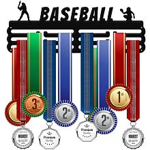 GLOBLELAND Baseball Medal Holder Display Hanger Rack Frame for Sport Race Metal Medal Hanger for Baseball Competition,15.75x6Inches