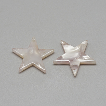 Honeyhandy Cellulose Acetate(Resin) Pendants, Star, Lilac, 20.5x21x2.5mm, Hole: 1.5mm