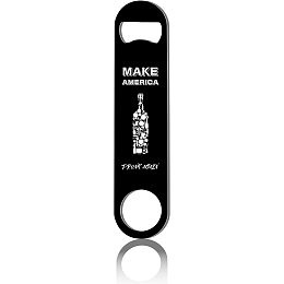 CREATCABIN 7" Funny Bottle Opener Flat Speed Openers Stainless Steel Heavy Duty For Bar Pub Beer Bartenders Home Kitchen Father's Day Valentine Birthday Gifts Easy To Use, Black