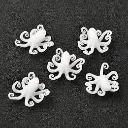 Honeyhandy 3D Resin Model, UV Resin Filler, Epoxy Resin Jewelry Making, Octopus, White, 18x18x6.5mm