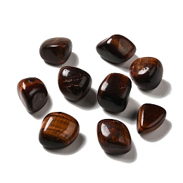 Honeyhandy Natural Red Tiger Eye Beads, Tumbled Stone, Healing Stones, for Reiki Healing Crystals Chakra Balancing, Vase Filler Gems, No Hole/Undrilled, Nuggets, 17~30x15~27x8~22mm