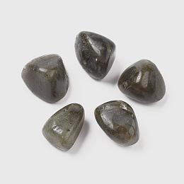 Honeyhandy Natural Labradorite Beads, Tumbled Stone, Vase Filler Gems, No Hole/Undrilled, Nuggets, 20~35x13~23x8~22mm