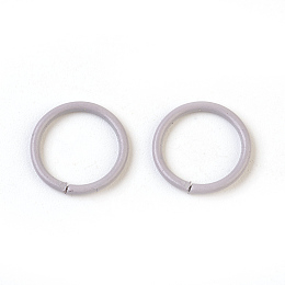 Honeyhandy Iron Jump Rings, Open Jump Rings, Light Grey, 18 Gauge, 10x1mm, Inner Diameter: 8mm