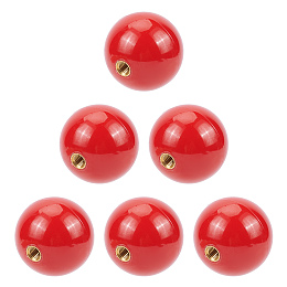 OLYCRAFT 6pcs Joystick Ball Top 35mm Red Joystick Head Handle Rocker Round Head with 5mm Hole Arcade Joystick Accessories for Arcade Joystick DIY