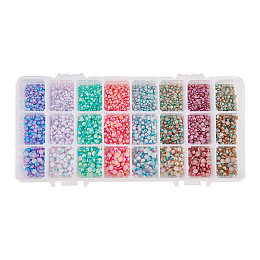 PandaHall Elite 4800pcs 8 Colors Acrylic Half Round Flat Back Imitation Pearl Cabochon for Craft DIY Phone Nail Making