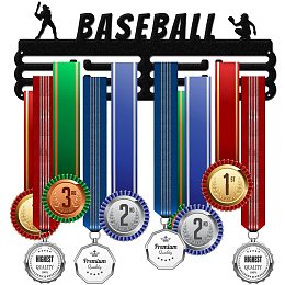 GLOBLELAND Baseball Medal Holder Display Hanger Rack Frame for Sport Race Metal Medal Hanger for Baseball Competition,15.75x6Inches