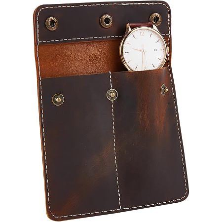 NBEADS Leather Watch Pouch, 5.16×5.16