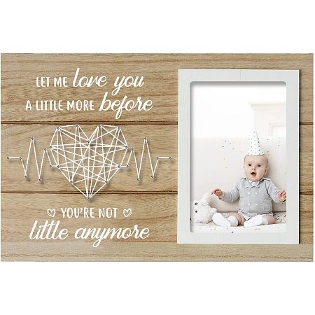 FINGERINSPIRE Baby Full Moon Commemorate Photo Frame Baby Bithday Photo Frame Affection Memorial Photo Frame - Let me Love You a Llittle More Before You’re Not Little Anymore - 4x6inch Photo