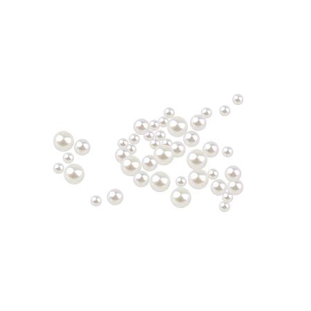 ARRICRAFT 3 Box 10 G/Box 4/5/6mm Round Pearl Beads for Vase Fillers, Wedding, Party, Home Decoration, Ivory