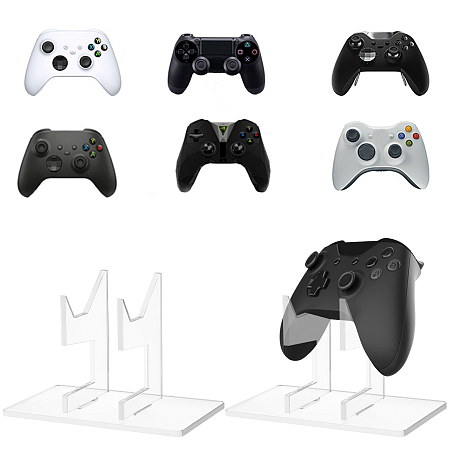 SUPERFINDINGS 2 Sets Game Controller Stand Holder Universal Controller Stand Holder Modern and Retro Game Controllers Gaming Controller Holder for Storage