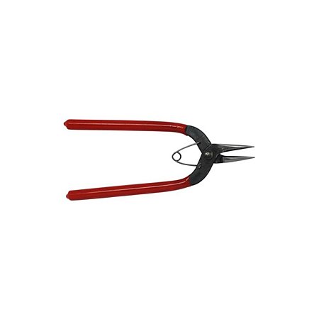 NBEADS 1 Pc Jewelry Pliers Polishing Short Chain-Nose Jewelry Handed Tool About 152mm Long Red