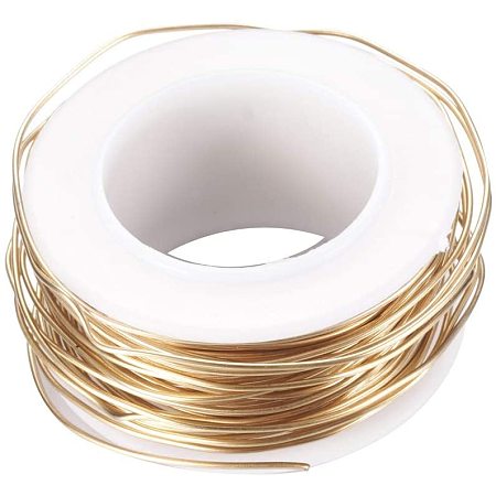 UNICRAFTALE 1 Roll About 10m 0.7mm Stainless Steel Wire Golden Tarnish Steel Wire for Jewelry Making