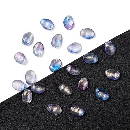 Arricraft Czech Glass Beads, Tulip Petal/Lily Petal, Light Steel Blue, 8.5x6x4mm, Hole: 1mm, about 37pcs/10g