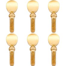 SUPERFINDINGS 6pcs Yootones Sax Neck Screw Tightening Screw Golden Screw Compatible with Saxophone Clarinet Ligatures Fixing Parts 27.5mm Attach Screw for Soprano Alto Tenor