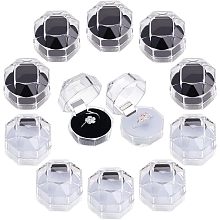 CHGCRAFT 40Pcs 2 Colors Transparent Plastic Ring Boxes Crystal Earrings Jewelry Storage Boxes with Foam for Storing Rings Jewelry Earrings Wedding Proposal Valentine's Day, 1.5×1.5 Inch