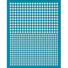 OLYCRAFT Clay Stencils Houndstooth Pattern Non-Adhesive Silk Screen Printing Stencil Clay Stencil Reusable Mesh Stencils Transfer Washable Home Decor for Polymer Clay Jewelry Making - 5x4 Inch