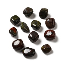 Honeyhandy Natural Bloodstone Beads, Tumbled Stone, Healing Stones, for Reiki Healing Crystals Chakra Balancing, Vase Filler Gems, No Hole/Undrilled, Nuggets, 17~30x15~27x8~22mm