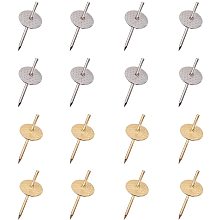 NBEADS 100 Pcs 2 Colors One Step Nail Hangers, Iron Nail Hanger Photo Picture Frame Hanging Hooks on Wooden Drywall for Clock Mirror Jewellery Hanging