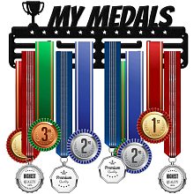 GLOBLELAND My Medals Medal Holder Display Hanger Rack Frame for Sport Race Metal Medal Hanger for Running Gymnastics Soccer Basketball Competitions,15.75x6Inches