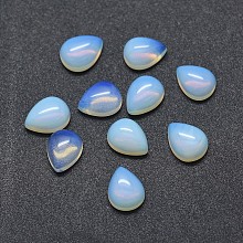 Honeyhandy Opalite Cabochons, teardrop, 8x6x3mm