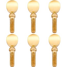 SUPERFINDINGS 6pcs Yootones Sax Neck Screw Tightening Screw Golden Screw Compatible with Saxophone Clarinet Ligatures Fixing Parts 27.5mm Attach Screw for Soprano Alto Tenor