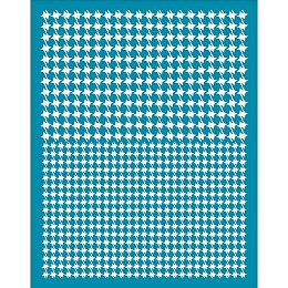 OLYCRAFT Clay Stencils Houndstooth Pattern Non-Adhesive Silk Screen Printing Stencil Clay Stencil Reusable Mesh Stencils Transfer Washable Home Decor for Polymer Clay Jewelry Making - 5x4 Inch