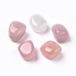 Honeyhandy Natural Rose Quartz Beads, Tumbled Stone, Vase Filler Gems, No Hole/Undrilled, Nuggets, 20~35x13~23x8~22mm