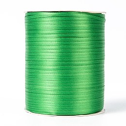 Honeyhandy Double Face Satin Ribbon, Polyester Ribbon, Green, 1/8 inch(3mm) wide, about 880yards/roll(804.672m/roll)